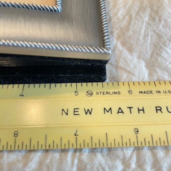 Vintage Burnes of Boston Silver-Plated Floral Photo Frame Album 6" by 4" - Picture 10 of 14